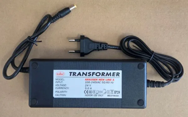 Transformer KRAUSEN NEW LINE A 24V, 5.0A with round connector