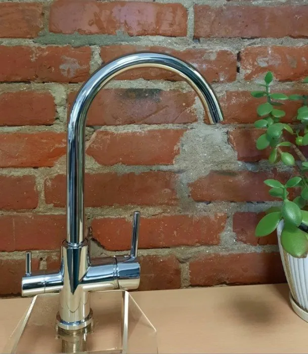 Kitchen faucet CLASSIC 3 in 1 GLAZED Article 201 GL SS-304