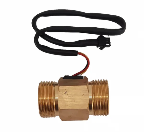 Flow Sensor Volume Counting ( with 3 wires ) Brass In-Out 1,0"