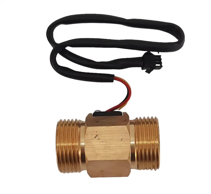 Flow Sensor Volume Counting ( with 3 wires ) Brass In-Out 1,0"