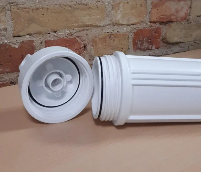 Housing White 10'' IN-OUT 1/4'' Double O'ring,Tmax=38C ,Pmax=4,5Bar