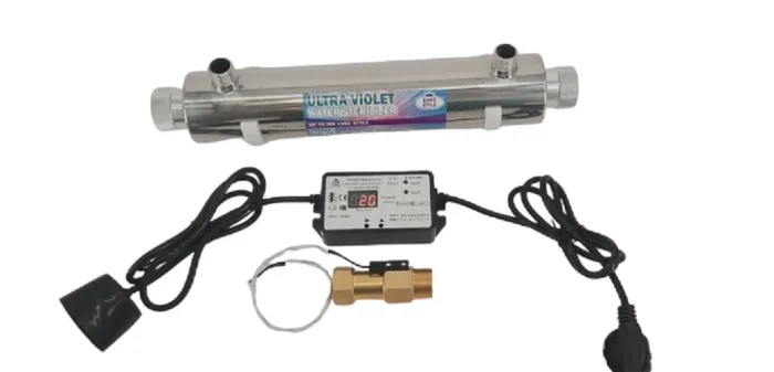 UV Filter 16W Luxe Style In-Out 1/2” with Auto On-Off Power by Flow Sensor 0,48 T/h