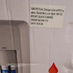 Luxe Style 100 COMFORT QUICK CHANGE with New Plastic 3,2G and Smart Faucet