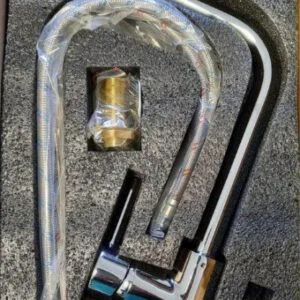 Kitchen Faucet 3 IN 1 STANDARD 1 HANDLE + 1 KNOB GLAZED Article 202-1 GL