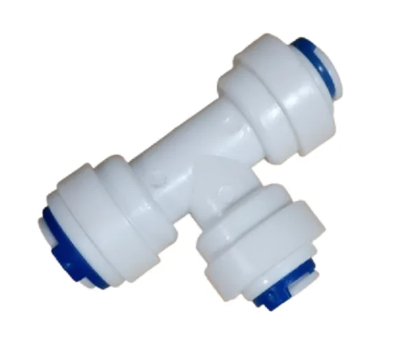 QCF-009B-T 1/4'' tube - 1/4'' tube - 3/8'' tube ( Bag 20 pcs )