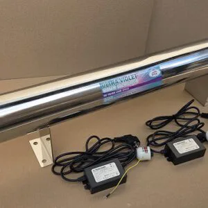 UV filter with 2 lamps LUXE STYLE 55W = 110W, 1'', 5.4t / h max 2.0 mm with Grounding Transformer