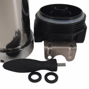 20" SLIM SS Housing,Plastic Head, Brass Port 3/4",wrench+SS Bracket