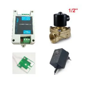 Water ALARM LEAK Protector System with Open Style Solenoid 1/2" Brass
