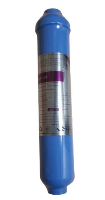 Inline 2,0" THREAD 1/4" BLUE BODY Alkaline Filter for Increase PH Luxe Style - "T"
