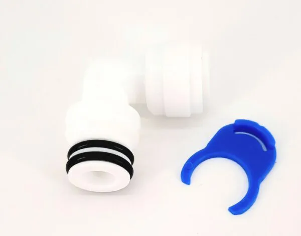 QCF-015A-L 3/8'' tube - 3/8'' connect with Double O-rings for QUICK membrane housing ( Bag 20 pcs )