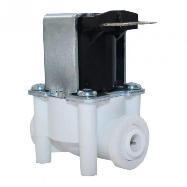 QCF Solenoid Valve 24V 1/4" tube - 1/4" tube with FLOW restrictor 1700 ml