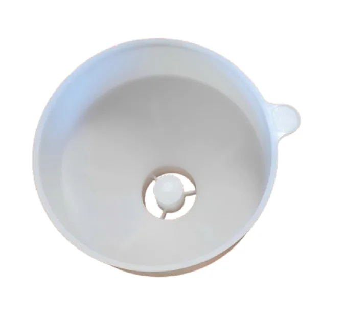 Funnel for Vessel with 2.5'' whole - White plastic