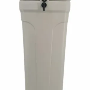 Salt Tank 100 Lit Brine Valve Model F -Grey/Black (39,8x39x8x83h cm)