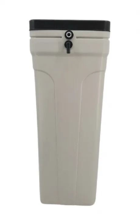 Salt Tank 70 Lit Brine Valve Model F -Grey/Black (33x33x83h cm)