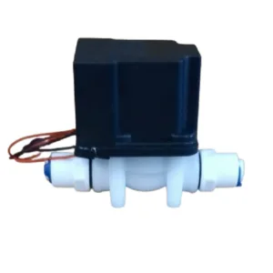 QCF Auto Flush Solenoid Valve 24V, with flow restrictor 300-350ml 1/4''-1/4” tube for RO 75/100 FLOW