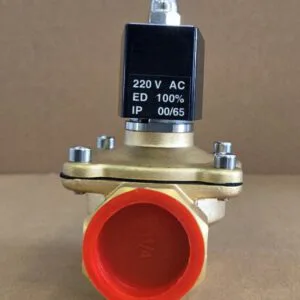Solenoid 220V Brass Ports 1,25" Normal CLOSE