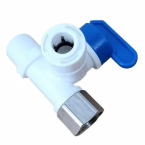 High Quality Plastic Feed Water Connector 3/8” * 3/8” with Valve 3/8”