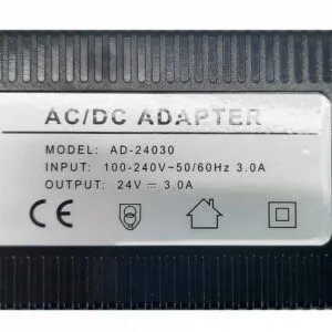 Transformer 24V, 3.0A with round connector