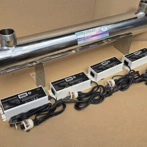 UV filter with 4 lamps LUXE STYLE 55W = 220W, 2'', 10.8t / h max with Grounding Transformer