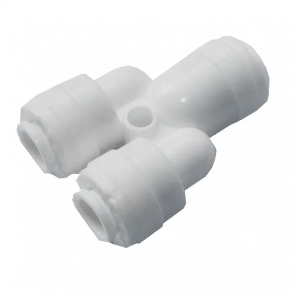QCF-017-Y 1/4'' tube - 1/4'' tube - 1/4'' tube ( Bag 20 pcs )
