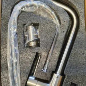 Kitchen Faucet 3 IN 1 STANDARD 1 HANDLE + 1 KNOB MATTED Article 202-1 SS-304 MT