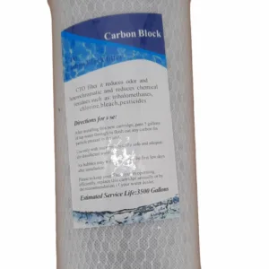 ACTIVATED CARBON BLOCK – CTO CARTRIDGE 10” 5 MIC BIG BLUE-T, BOX = 12 pcs