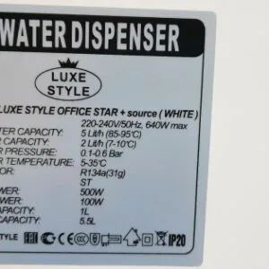 LUXE STYLE OFFICE STAR+ source + UF Filter SET 2,5" QCF 4 Levels - 5,5L WHITE, box=0,175 m3