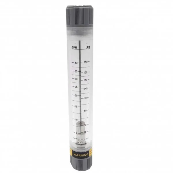 Flow meter 40GPM 1'' connection Vertical