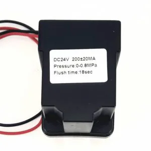 QCF Auto Flush Solenoid Valve 24V, 1/4'' tube - 1/4'' tube for RO 75/100 FLOW