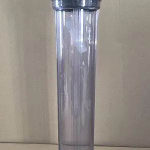 20” SLIM HOUSING CLEAR 3/4” BRASS PORTS