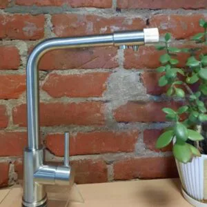 Kitchen Faucet 3 IN 1 STANDARD 1 HANDLE + 1 KNOB MATTED Article 202-1 SS-304 MT