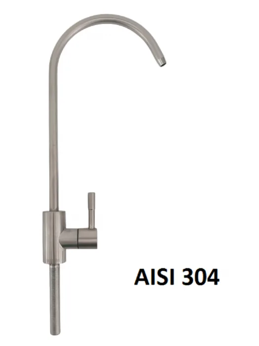 Gate faucet DE LUXE Small-MATTED SS304 with thread length 7 cm