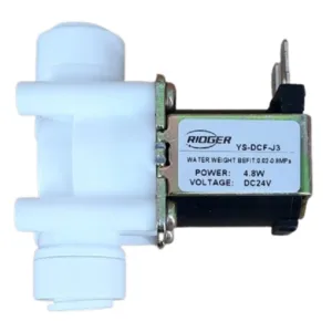 QCF Solenoid Valve 24V 3/8" tube - 3/8" tube