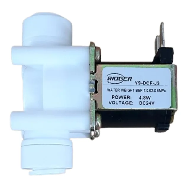 QCF Solenoid Valve 24V 3/8" tube - 3/8" tube