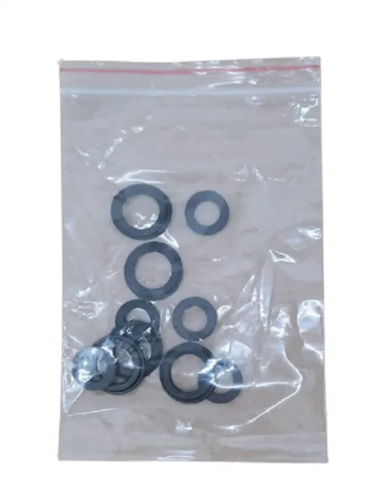 Black Rubber O'rings SET: 5 pcs. 23*15*2,5 mm + 5 pcs. 16*11*2 mm (2*5=10pcs./bag)
