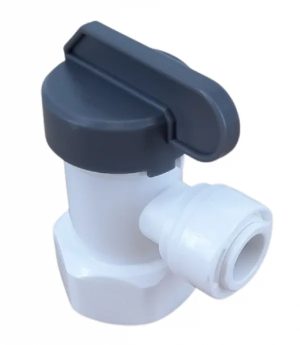 QCF-024-L 3/4” Thread F -3/8” Tube Ball Valve for RO Tank 11/20/28G