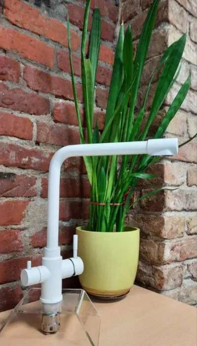 Kitchen faucet STANDART 3 in 1 WHITE GRANIT Article 202 GR-WH