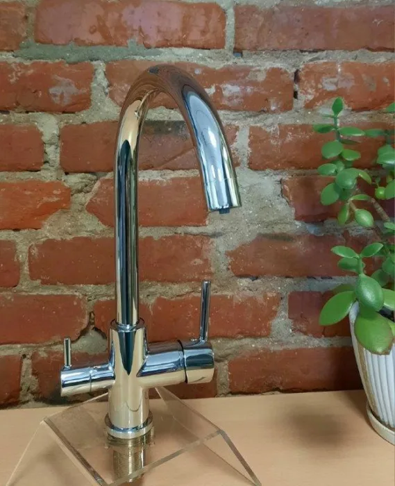 Kitchen faucet CLASSIC 3 in 1 GLAZED Article 201 GL SS-304