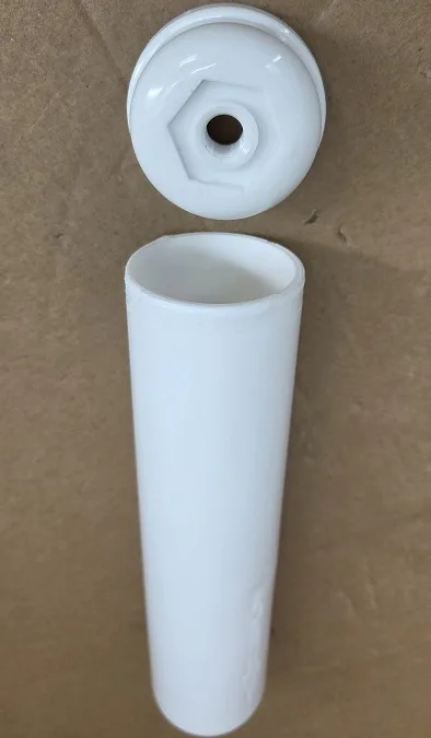 Inline 2.5'' EMPTY WHITE HOUSING 1/4'' thread