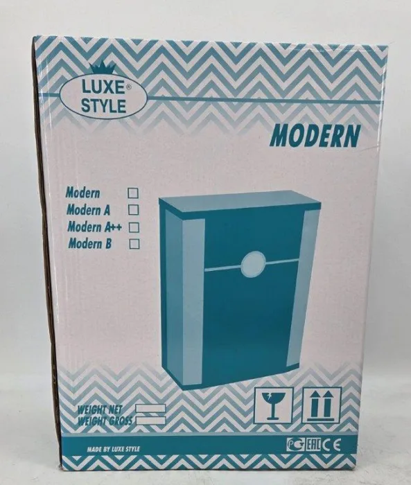 Luxe Style-200-1812 NEW MODERN SLIM-10 cm BLACK TDS*2, New Plastic 2,0G, De Luxe / RO memb. x 1 pcs