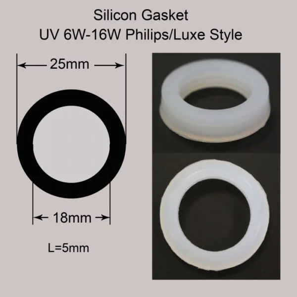 Silicon gasket for UV 6W-16W PHILIPS/LUXE STYLE