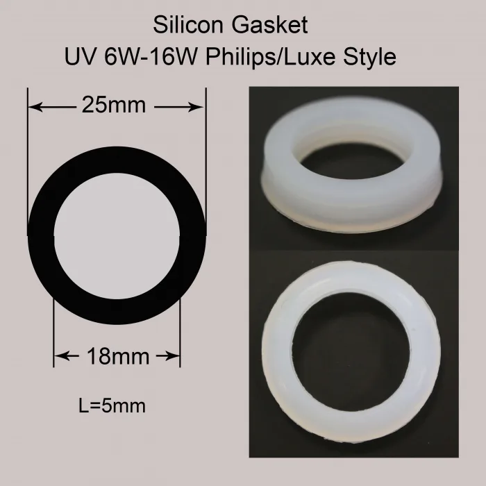 Silicon gasket for UV 6W-16W PHILIPS/LUXE STYLE