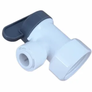 QCF-024-L 3/4” Thread F -3/8” Tube Ball Valve for RO Tank 11/20/28G