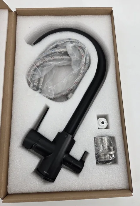 Kitchen faucet CLASSIC 3 in 1 BLACK Article 201 BL SS-304