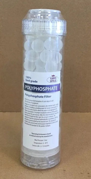 Clear Cartridge LS 10" SLIM with POLY-PHOSPHATE Balls