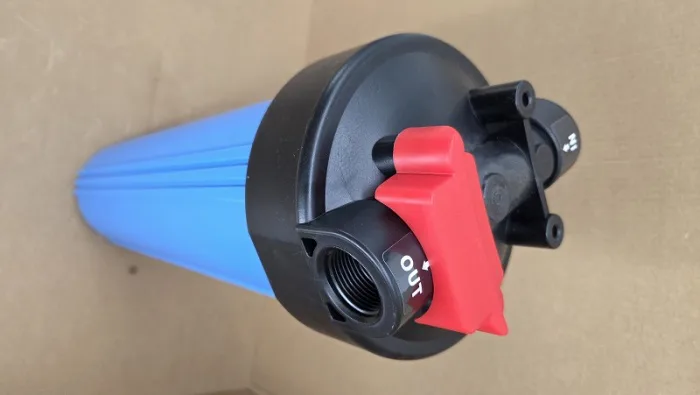 BIG BLUE 20" 1,0” In-Out BAG FILTER with PP Bag 50 mic