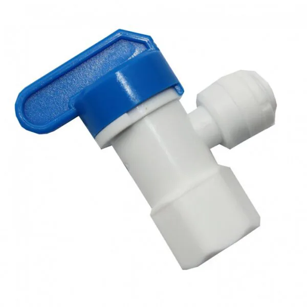 QCF-024-L 1/4'' Thread Female - 1/4'' tube RO Tank Ball Valve