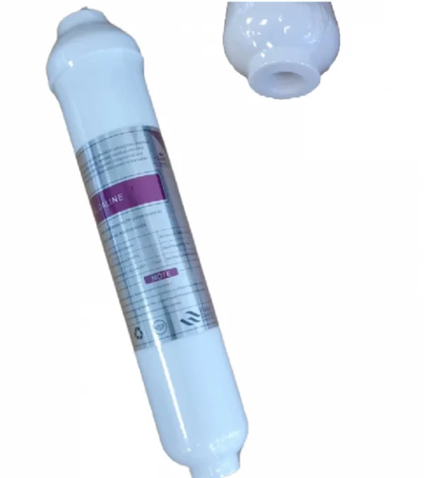 Inline 2,0" THREAD 1/4" WHITE BODY Alkaline Filter for Increase PH Luxe Style - "T" ( box 25 pcs )