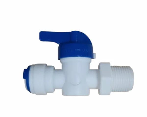 QCF-034B-I 3/8'' tube - 3/8'' thread male Ball valve