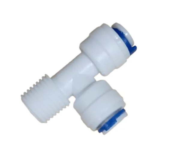 QCF-008A-T 1/4'' tube - 1/4'' tube- 1/4'' thread male ( Bag 20 pcs )